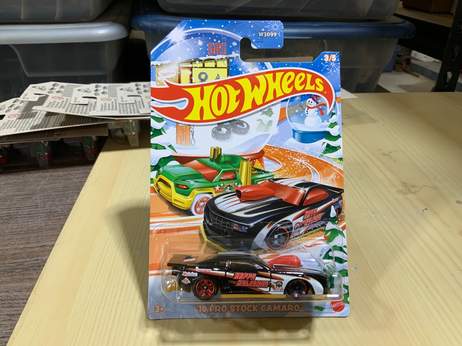 HOT WHEELS CHRISTMAS HOLIDAY HOT RODS 2024 3/5 '10 PRO STOCK CAMARO