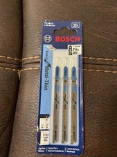 Bosch 3" 17-24TPI T-Shank Jig Saw Blades For thin metal T118A3 NEW