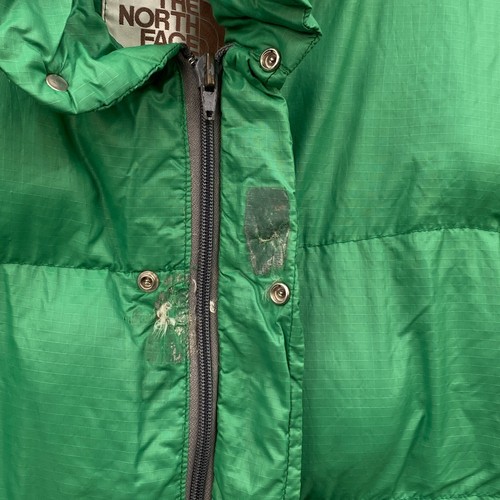 Vintage North Face Puffer Down Jacket Green Brown Label USA 70s 80s Rare Mens L - Picture 9 of 21