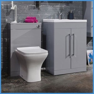 Vanity Unit Bathroom Grey 500mm modern grey vanity unit & wc unit bathroom cabinet basin btw Vanity Unit Bathroom Grey 500mm modern grey vanity unit & wc unit bathroom cabinet basin btw