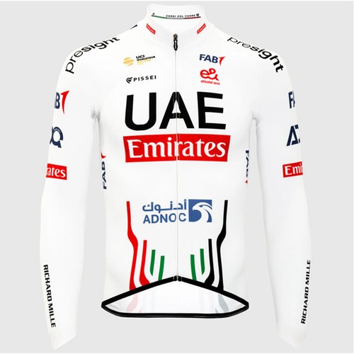 2025 mens UAE CYCLING team Jersey Cycling Long Sleeve Jersey Bicycle Jersey Tops - Picture 6 of 8
