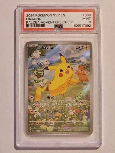 Pikachu 088 Sv: Scarlet & Violet Black Star Promo Card Mint PSA 9