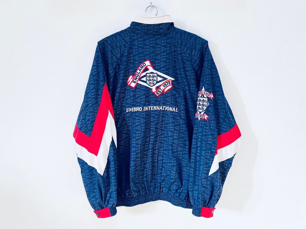 England Adult L National Team Football Training Jacket 1990