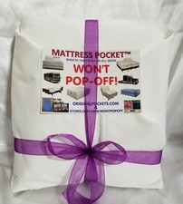 Won't Pop Off Fitted Sheet Split King, California Split King Cotton Cream White
