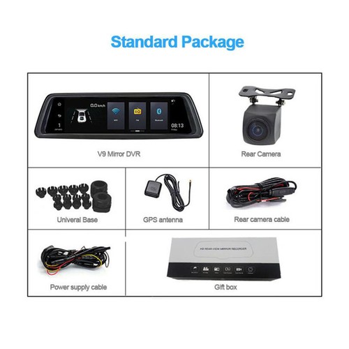10"touch screen Special 4G smart Car DVR Camera Android mirror wifi car dash Cam - Picture 9 of 9