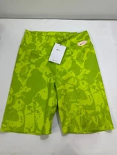 Nike One Luxe Icon Clash Training Shorts Women’s Medium Tight Fit Atomic Green