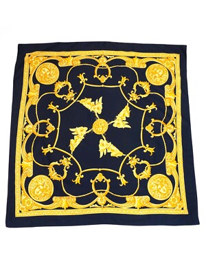 Vintage Gianni Versace Stil Muster Schal Größe 34 x 34 Zoll