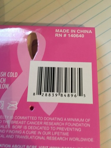 Pink Support The Cure Ankle Socks Size 9-11 - Picture 10 of 10