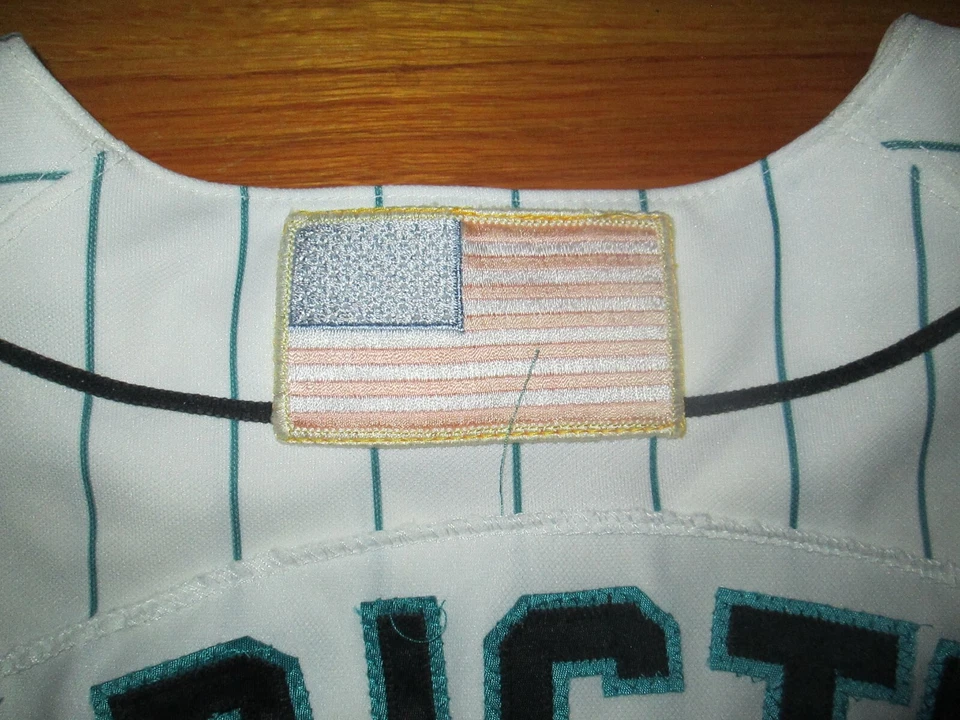 Camiseta deportiva Portland Sea Dogs 2002 de colección y2k usada en juegos Tim Christman Marlins 48 EE. UU. MAD Foto 3 de 4