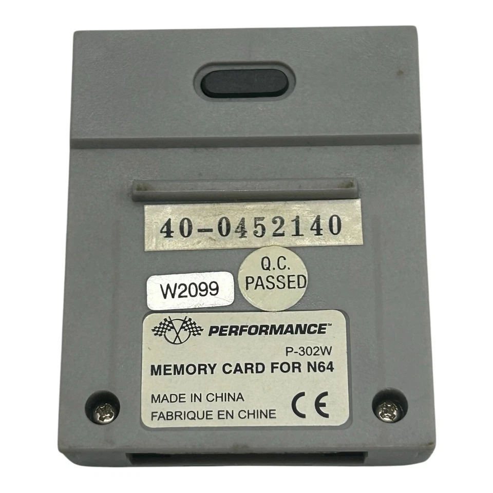 Tarjeta de memoria Nintendo 64 con estuche de almacenamiento proporciona 123 páginas de juego de memoria Foto 4 de 4