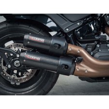 Harley-Davidson Fat Bob 21- Half System (Carbon Fibre) Cobra Sport Exhaust