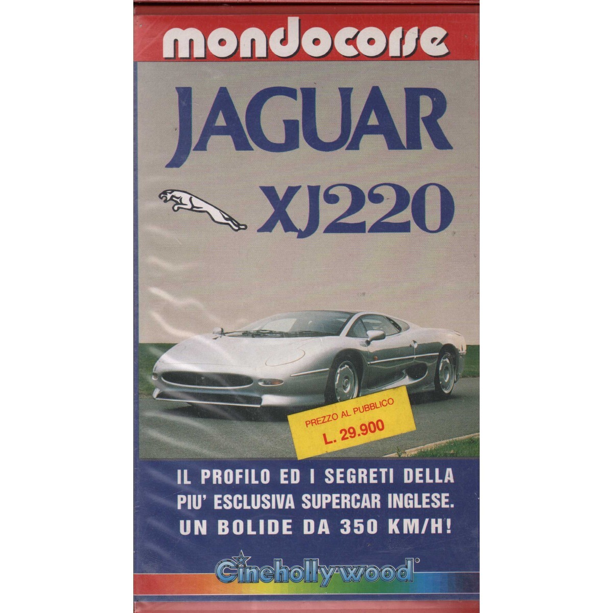 Jaguar XJ220 VHS Mondocorse Univideo - CHV8303 Sealed