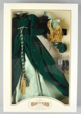 Franklin Mint Gone With The Wind Scarlett O Hara Doll Green Drapery Dress New