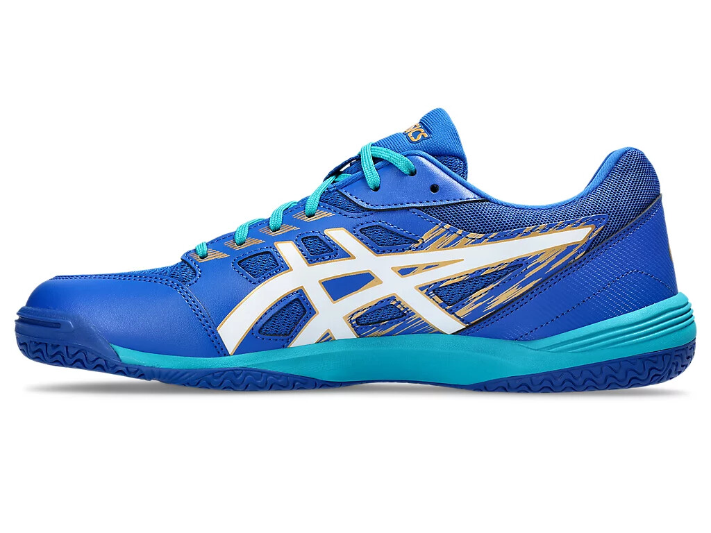 Asics Table Tennis Shoes ATTACK HYPERBEAT 4 Tuna Blue/White