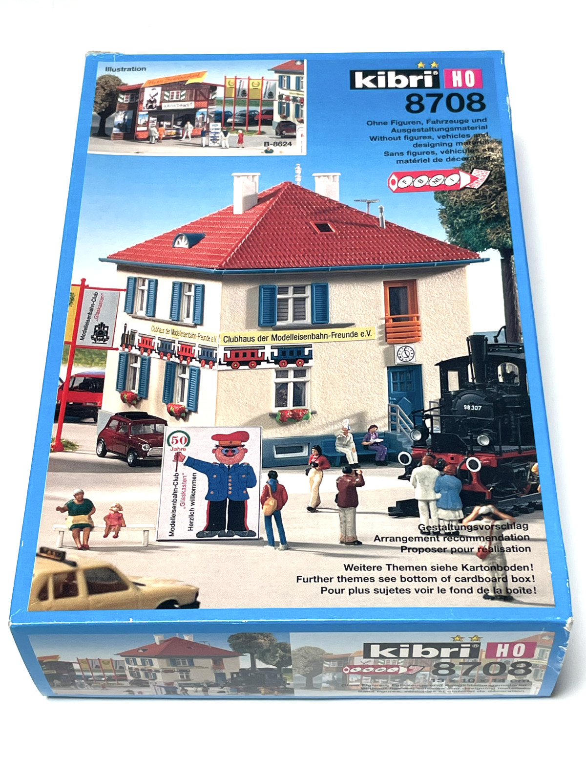 Bâtiment Kibri 8708 HO maquette de musée ferroviaire de collection neuve et scellée