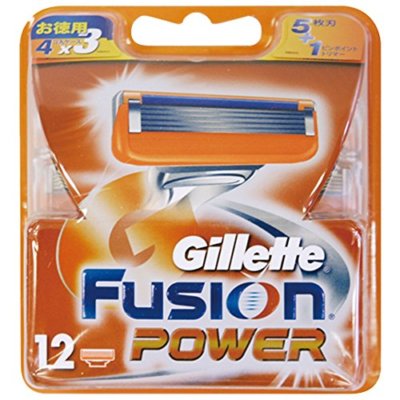 Gillette shaving fusion 5 plus 1 power change blade 12 pieces NEW from Japan