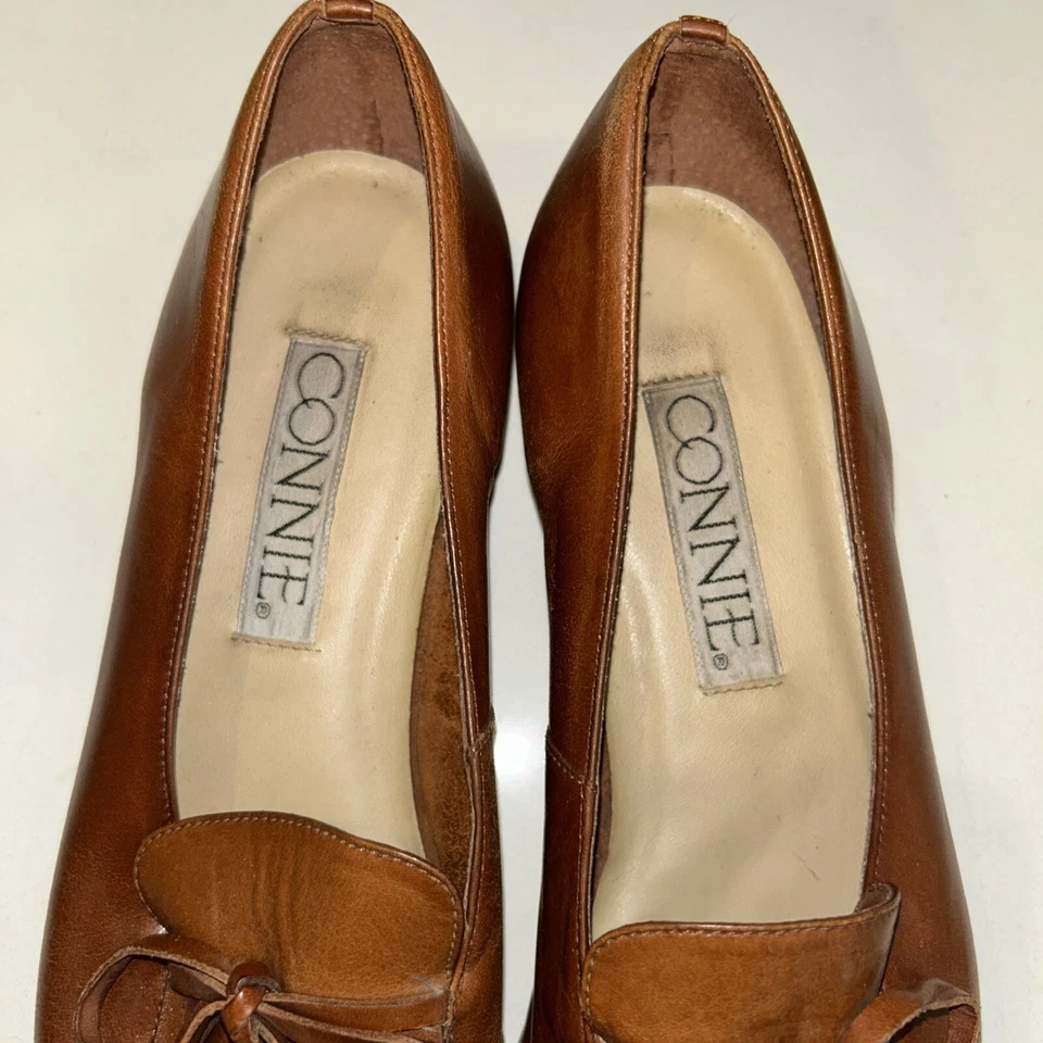 Connie Brasileño Cuero Mujer’s Zapatos de Vestir Marrón Talla 7 1/2 Goodfellas Foto 4 de 4
