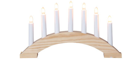 STAR Bea Fenster Leuchter Lichter Bogen Kerzen Halter Weihnachts Deko Holz natur