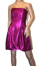 Jessica McClintock FORMAL EVENING BUBBLE DRESS STRAPLESS EMPIRE PINK GOWN 7 S XS
