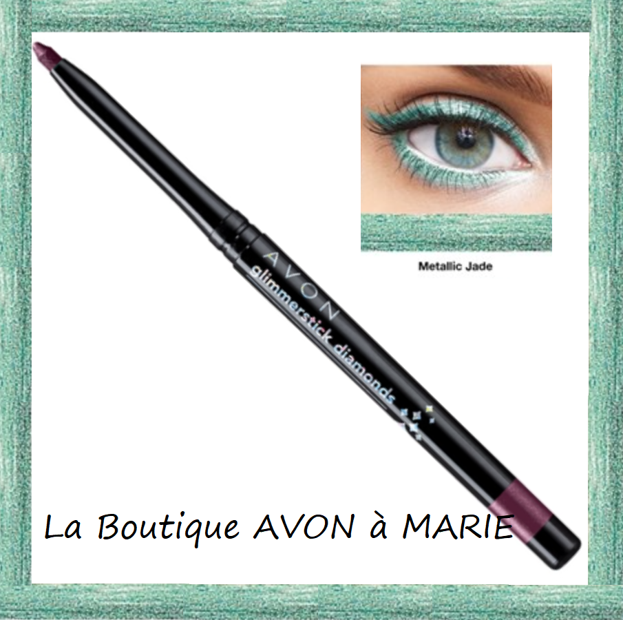 Crayon Eyeliner Scintillant Diamant Avon Glimmerstick - Effet Métallisé, Longue Tenue, Neuf