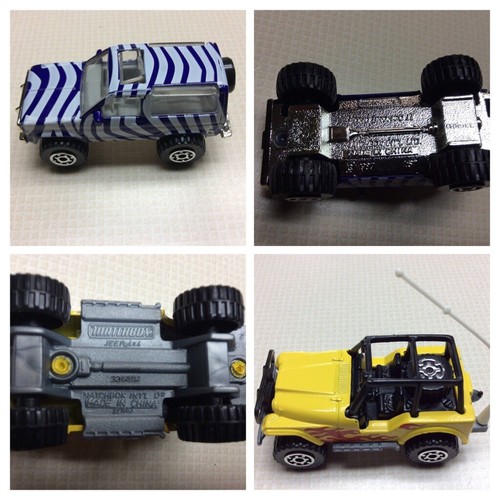 1 MATCHBOX FORD BRONCO II ZEBRA VARIATION & 1 MATCHBOX JEEP 4X4 YELLOW FLAME. - Picture 3 of 3