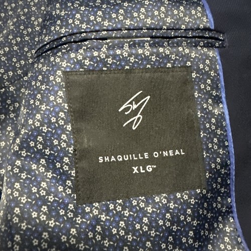 Shaquille O'Neal Herren 50 L Navy Blau Blazer XLG 2 Knopf Sport Mantel Jacke - Bild 4 von 10
