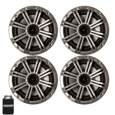 Kicker 6.5" Silver Marine Speakers QTY 4 2 pairs of OEM replacement speakers