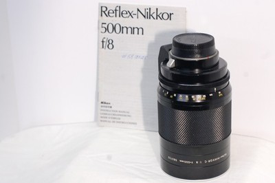 Nikon Reflex Nikkor C 500mm F8 f/8 MF Mirror Lens For F Mount --- LOOK