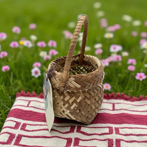 INDIGENOUS CHACHI NATIVE Ecuador Vintage AAMAMA Art Hand Woven 7" BASKET Handle - Picture 13 of 24