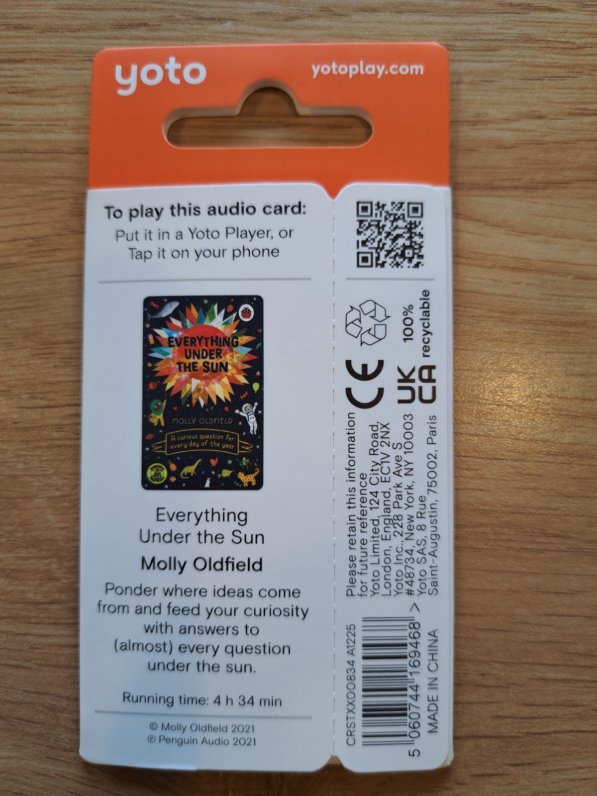 Yoto card - Everything Under the Sun, Molly Oldfield image 2