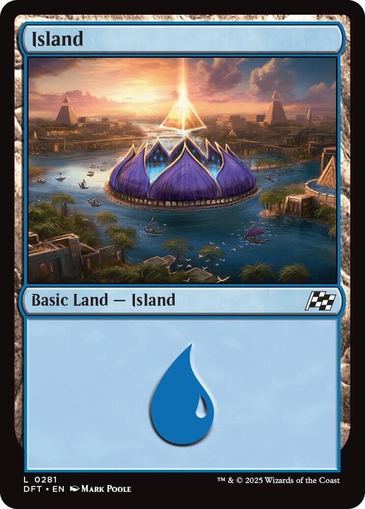 ISLAND (0281) 281 LAND AETHERDRIFT MAGIC: THE GATHERING NM