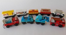 9 Pcs Thomas Friends Wooden Sodor Poultry Dairy Rubbish Fire Eggs Road Sweeper