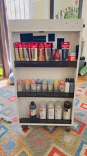 Art Storage Cart with Wheels, Adjustable Shelves – Mobile Organizer for Supplies