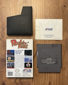 Rockin&rsquo; Kats NES Atlus RARE Nintendo 1991 Box Manual And Cartridge TESTED Nice!