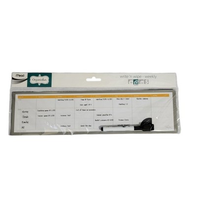 Mead Organizer Write-N-Wipe Weekly Planner Calendar Magnetic Dry Erase Fridge
