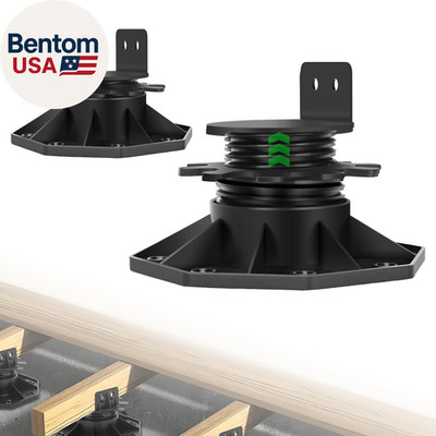12Pack Adjustable Deck Support Pedestal Deck Foundation Base Support，Used for Fl