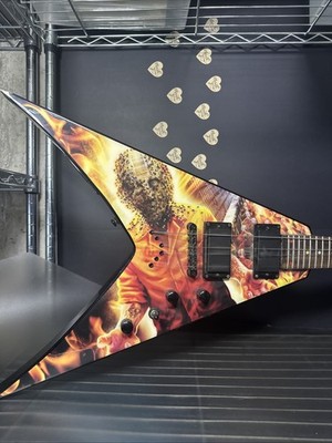 Dean  Dave Mustaine  Electric Guitar With Graphics Read Description!!!!
