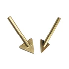 Plastic Repair Triangular Copper Smoothing Head Soldering Iron Head Leather Raft