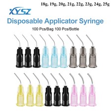 Irrigation Pre Bent Needle Tips Dental Flow Etch Composite Resin Acid Syringe