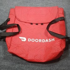 DOORDASH Large Insulated Pizza / Food Delivery Bag 19x19x5" Holds 4 Pizzas