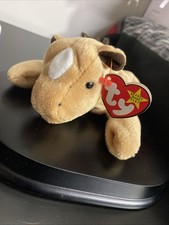 TY Beanie Baby Derby the Horse Tan Brown Retired 1995 PE Pellets