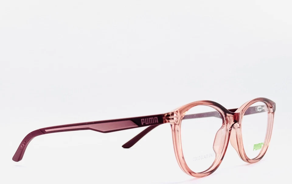 PUMA PJ00620 002 Cobre Mujer Semi Ojo de Gato Borde Completo Anteojos 52-15-130 B:39 Foto 3 de 4