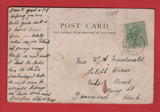 Lower Halling Kent - Single circle postmark 1911 - Freshwater Bay IOW