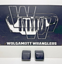 Front Bumper Impact Rubber Bumperettes Pair Oem 97-06 Jeep Tj Wrangler Cc 5