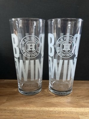 2 x Harbour Brewing Co. North Cornwall ein Pint 20 Unzen Bierglas Brandneu