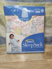 Halo Sleepsack 100 Cotton Wearable Blanket Baby Blue Sm 0-6 Months 10 To 18 Lbs