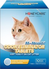 All-Absorb Cat Litter Odor Eliminator Tablets   Refresh Smell Long-Lasting Scent