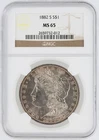 1882-S Morgan Silver Dollar NGC MS65 S$1 San Francisco Minted No Reserve
