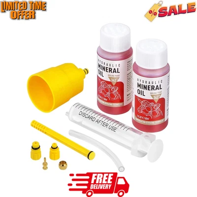 Hydraulic Disc MTB Bike Brake Bleed Kit, Oil Mineral, For Shimano Tektro Magura - Image 1 of 4
