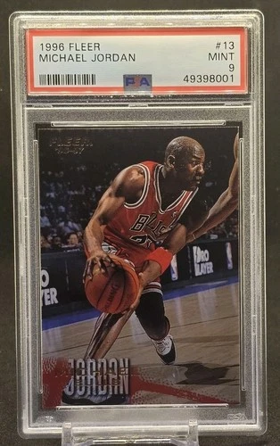 1996 Fleer #13 Michael Jordan PSA 9 Bulls